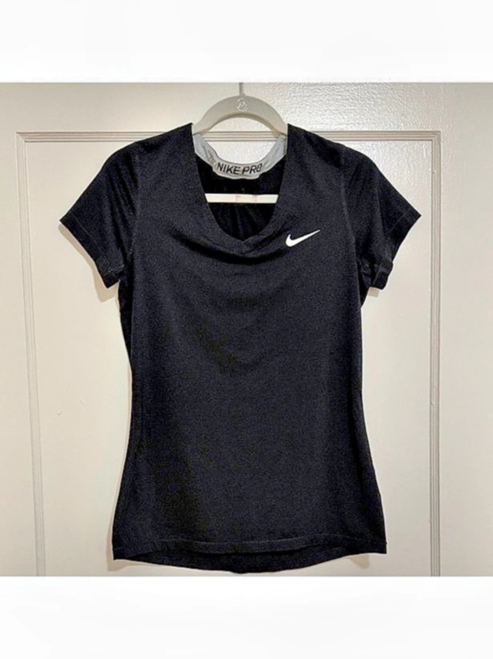 Nike Pro Women's Dri-FIT Short-Sleeve Top Black Large